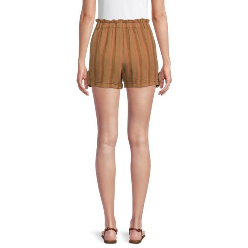 Paperbag Striped Linen Short - Picture 2 of 3